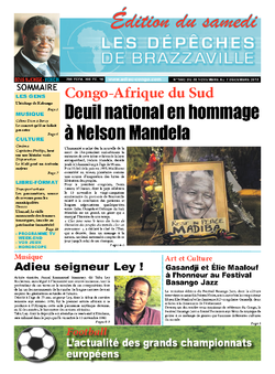 Les Dépêches de Brazzaville : Édition du 6e jour du 07 décembre 2013