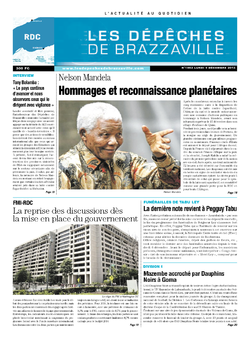 Les Dépêches de Brazzaville : Édition kinshasa du 09 décembre 2013