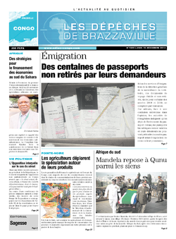 Les Dépêches de Brazzaville : Édition brazzaville du 16 décembre 2013