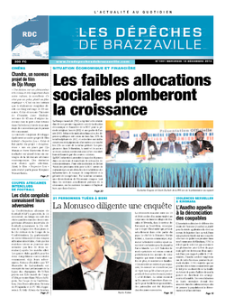 Les Dépêches de Brazzaville : Édition kinshasa du 18 décembre 2013