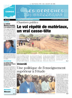 Les Dépêches de Brazzaville : Édition brazzaville du 24 décembre 2013
