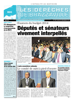 Les Dépêches de Brazzaville : Édition kinshasa du 26 décembre 2013