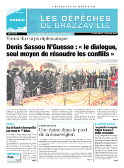 Les Dépêches de Brazzaville : Édition brazzaville du 07 janvier 2014