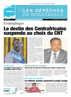 Les Dépêches de Brazzaville : Édition brazzaville du 13 janvier 2014