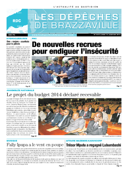 Les Dépêches de Brazzaville : Édition kinshasa du 13 janvier 2014