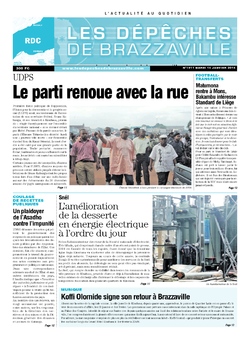 Les Dépêches de Brazzaville : Édition kinshasa du 14 janvier 2014