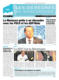 Les Dépêches de Brazzaville : Édition kinshasa du 15 janvier 2014