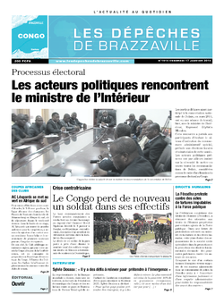 Les Dépêches de Brazzaville : Édition brazzaville du 17 janvier 2014