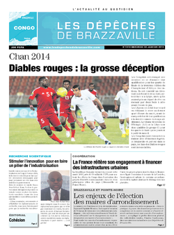 Les Dépêches de Brazzaville : Édition brazzaville du 22 janvier 2014