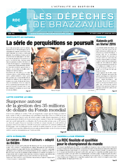 Les Dépêches de Brazzaville : Édition kinshasa du 27 janvier 2014