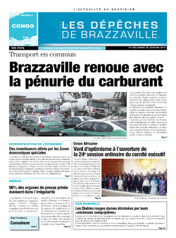 Les Dépêches de Brazzaville : Édition brazzaville du 28 janvier 2014