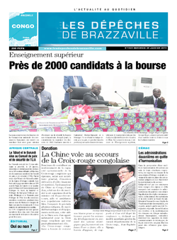 Les Dépêches de Brazzaville : Édition brazzaville du 29 janvier 2014