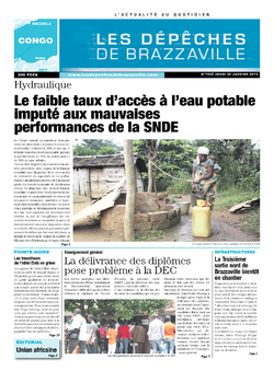 Les Dépêches de Brazzaville : Édition brazzaville du 30 janvier 2014