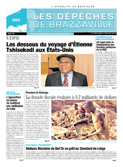 Les Dépêches de Brazzaville : Édition kinshasa du 03 février 2014