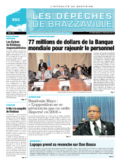 Les Dépêches de Brazzaville : Édition kinshasa du 04 février 2014