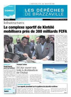 Les Dépêches de Brazzaville : Édition brazzaville du 05 février 2014