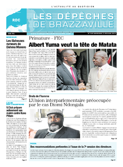 Les Dépêches de Brazzaville : Édition kinshasa du 05 février 2014