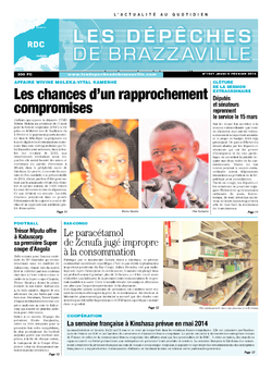 Les Dépêches de Brazzaville : Édition kinshasa du 06 février 2014