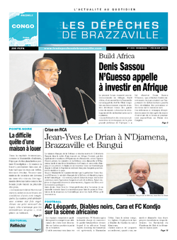 Les Dépêches de Brazzaville : Édition brazzaville du 07 février 2014