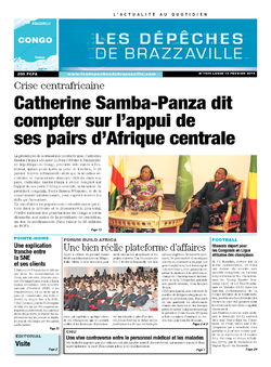 Les Dépêches de Brazzaville : Édition brazzaville du 10 février 2014