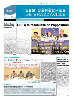 Les Dépêches de Brazzaville : Édition kinshasa du 12 février 2014