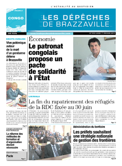 Les Dépêches de Brazzaville : Édition brazzaville du 17 février 2014