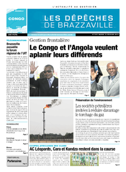 Les Dépêches de Brazzaville : Édition brazzaville du 18 février 2014