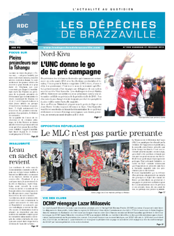 Les Dépêches de Brazzaville : Édition kinshasa du 21 février 2014