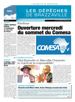 Les Dépêches de Brazzaville : Édition kinshasa du 24 février 2014
