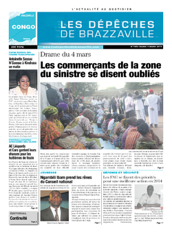 Les Dépêches de Brazzaville : Édition brazzaville du 04 mars 2014