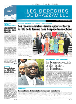 Les Dépêches de Brazzaville : Édition kinshasa du 05 mars 2014