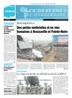 Les Dépêches de Brazzaville : Édition brazzaville du 06 mars 2014