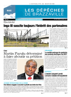Les Dépêches de Brazzaville : Édition kinshasa du 06 mars 2014