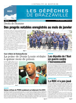 Les Dépêches de Brazzaville : Édition kinshasa du 07 mars 2014