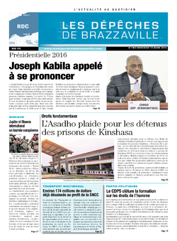 Les Dépêches de Brazzaville : Édition kinshasa du 12 mars 2014