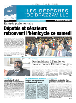Les Dépêches de Brazzaville : Édition kinshasa du 14 mars 2014