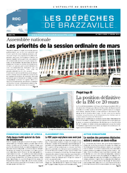 Les Dépêches de Brazzaville : Édition kinshasa du 17 mars 2014