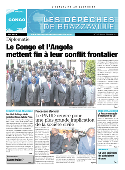 Les Dépêches de Brazzaville : Édition brazzaville du 18 mars 2014