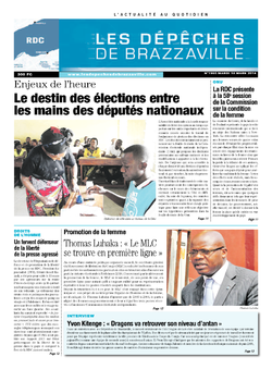 Les Dépêches de Brazzaville : Édition kinshasa du 18 mars 2014