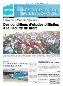 Les Dépêches de Brazzaville : Édition brazzaville du 19 mars 2014