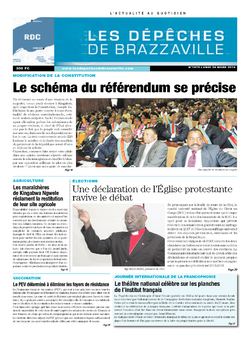 Les Dépêches de Brazzaville : Édition kinshasa du 24 mars 2014