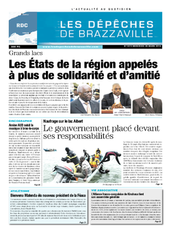 Les Dépêches de Brazzaville : Édition kinshasa du 26 mars 2014
