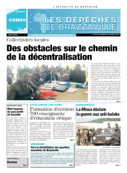 Les Dépêches de Brazzaville : Édition brazzaville du 28 mars 2014