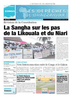Les Dépêches de Brazzaville : Édition brazzaville du 09 avril 2014