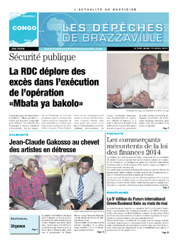 Les Dépêches de Brazzaville : Édition brazzaville du 10 avril 2014