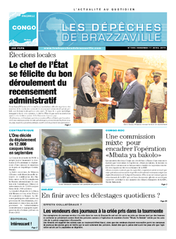 Les Dépêches de Brazzaville : Édition brazzaville du 11 avril 2014