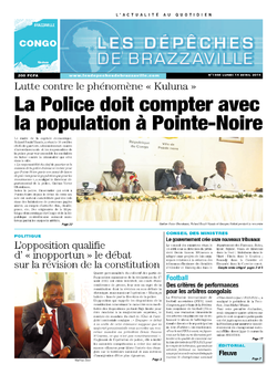 Les Dépêches de Brazzaville : Édition brazzaville du 14 avril 2014