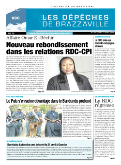 Les Dépêches de Brazzaville : Édition kinshasa du 14 avril 2014