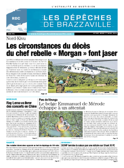 Les Dépêches de Brazzaville : Édition kinshasa du 17 avril 2014