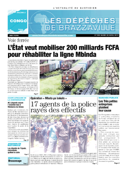 Les Dépêches de Brazzaville : Édition brazzaville du 22 avril 2014